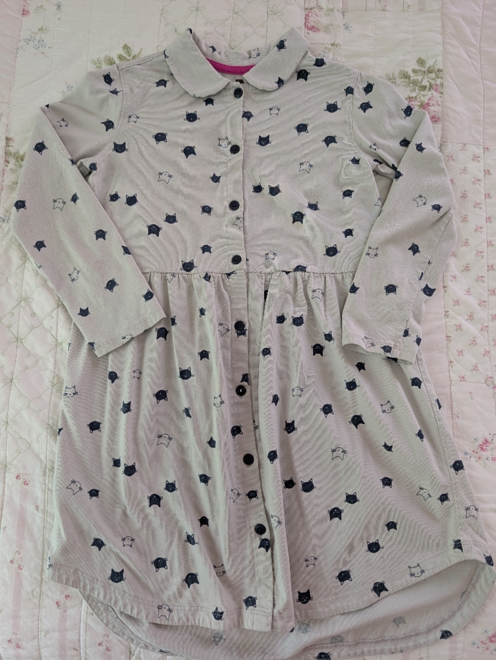 Cat Print Tea Dress